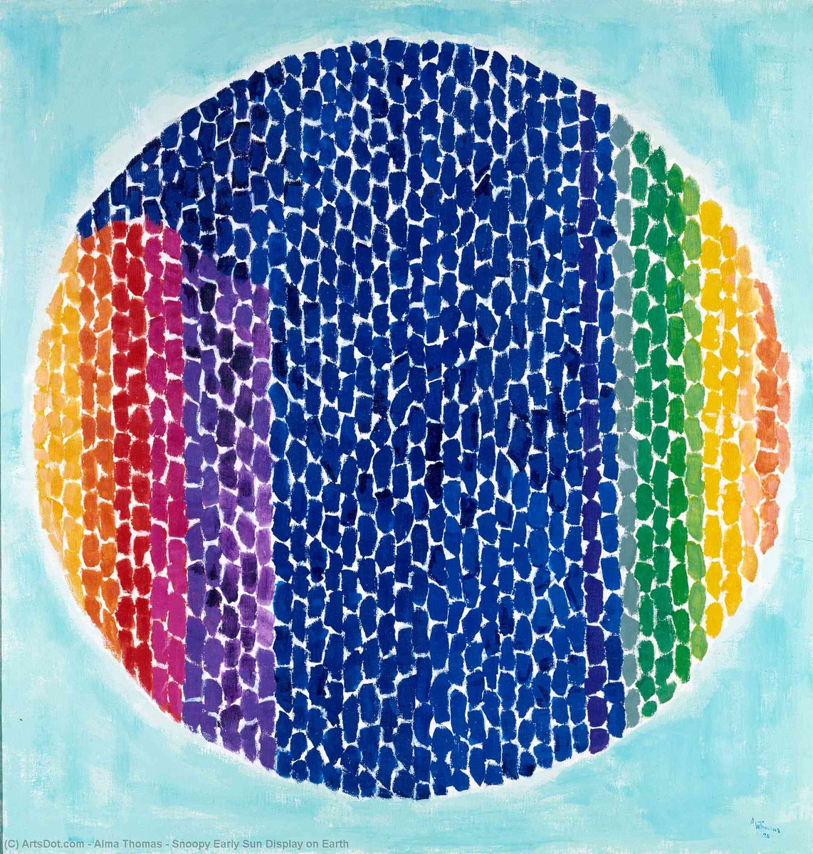 soysauuce's tweet photo. Hoy celebramos a la pintora afroamericana: Alma Woodsey Thomas (1891—1978). Adscrita al expresionismo abstracto es reconocida como una de las grandes maestras de los campos de color. Su carrera comenzó cuando ya tenía 70 años, tras jubilarse. https://t.co/PpbecDsKA2