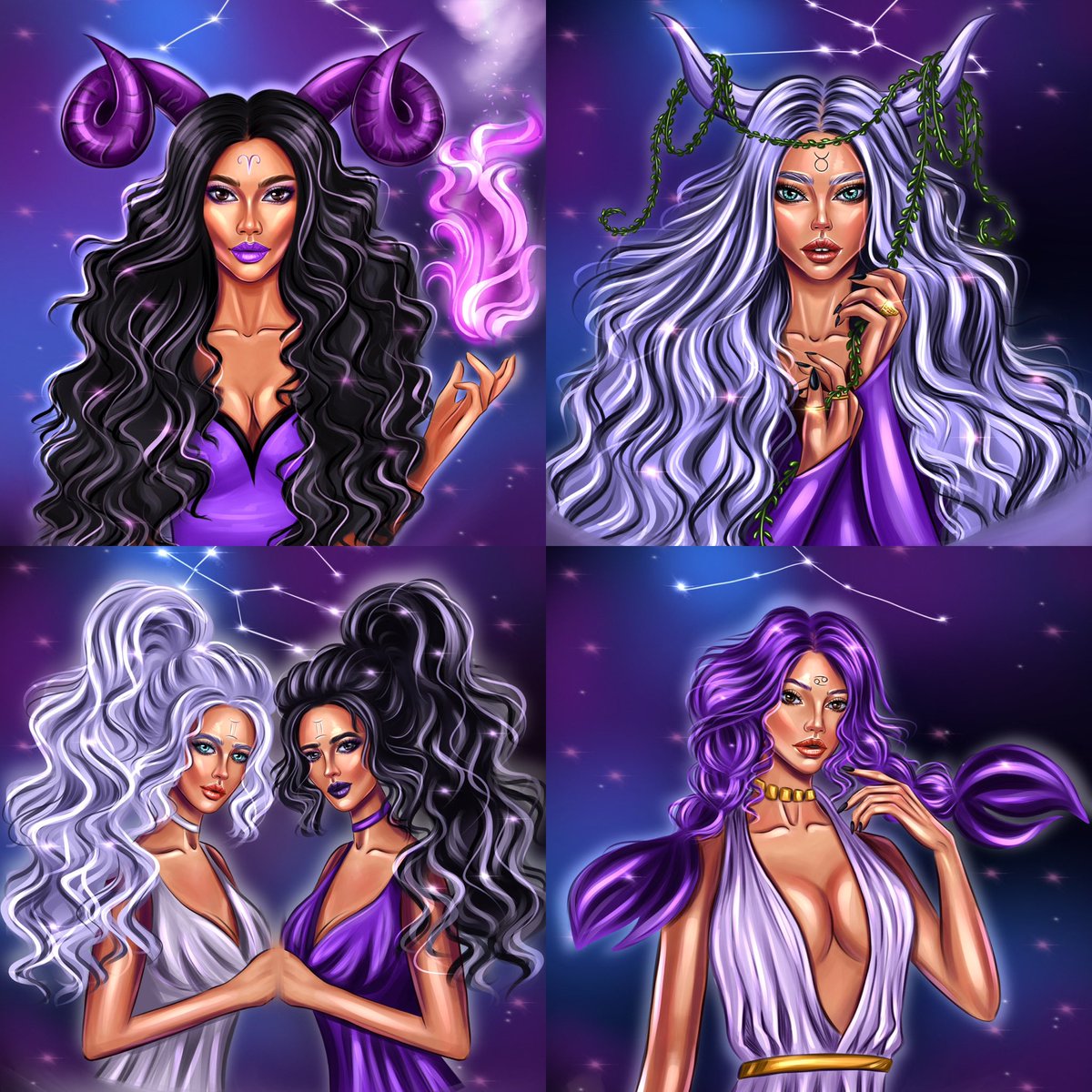 Purple zodiac collection 

Available 4/12

Aries ♈️, Taurus ♉️, gemini ♊️, cancer ♋️

Price 0.06 $ETH

opensea.io/collection/pur…