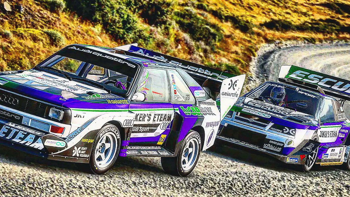 JokersDesign🖌️ 

Os imagináis una carrera entre éstos 2 monstruos en #pikespeak ‼️

Quién ganaría 🤔🤔🤔 ⁉️

Os leemos 🧐🧐

Diseñado 🖌 por @jkt_victoracer23 y fotografiados 📸 por @tudor_vm 

#Gt7 #livery #desing  #ps4 #ps5 #sony  #simracing #audi #suzuki #followusnow #esports