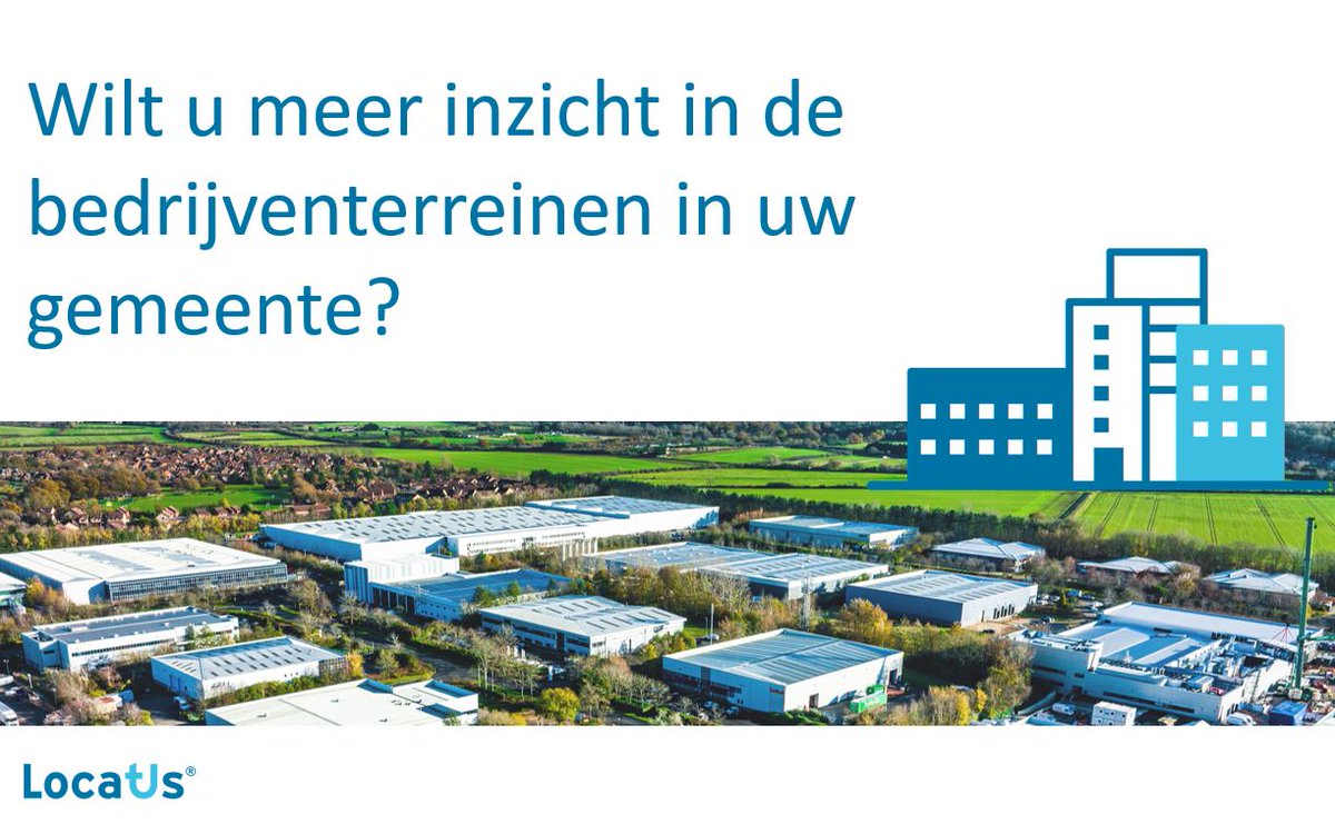 Naast het bijhouden van 450.000 #winkels en 3.000 #woningenbouwplannen start <a href="/LocatusNL/">Locatus</a> met de inventarisatie van #bedrijventerreinen voor gemeenten!