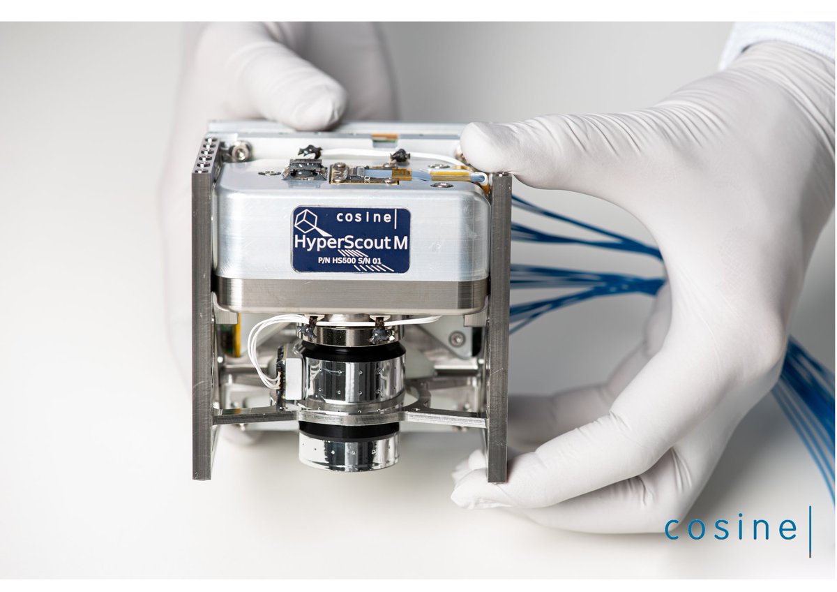 cosineBV's tweet photo. First-ever UK orbital satellite launch includes cosine’s intelligent hyperspectral imager HyperScout M. Its goal is to help @dstlmod pave the way for a more collaborative and connected space communication system.

@ESA @NL_Space #HyperScout #EarthObservation #RemoteSensing https://t.co/SYWCHpqlrR