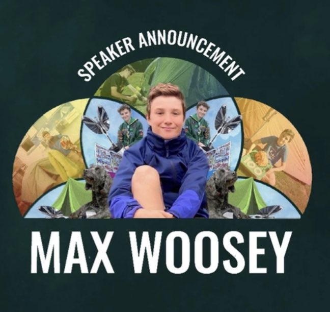 We are super-excited to welcome Max Woosey (AKA ‘<a href="/TheBoyInTheTent/">The Boy In The Tent</a>) as a Speaker at #TEDxBath! Join us on 15.10.22 to hear Max’s inspiring ideas for younger people, and us all.
