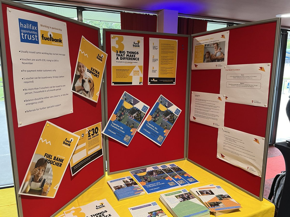 hot_employment's tweet image. Showcasing a variety of our services at the @Calderdale #FuelYourKnowledge event, including @OutbackGardenHX pop up shop, @PollinatorsPark and our @fuel_bank emergency fuel vouchers. Great to see so many people attending committed to easing the #COLC for our communities