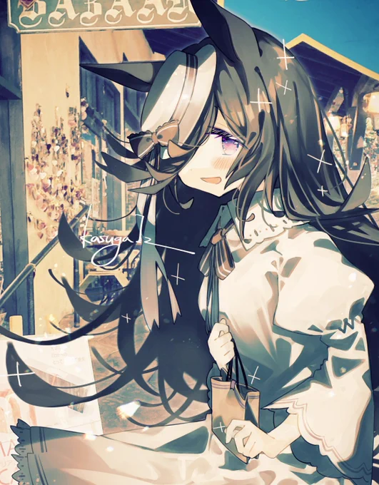 私服ライスちゃんのチラ見せです 