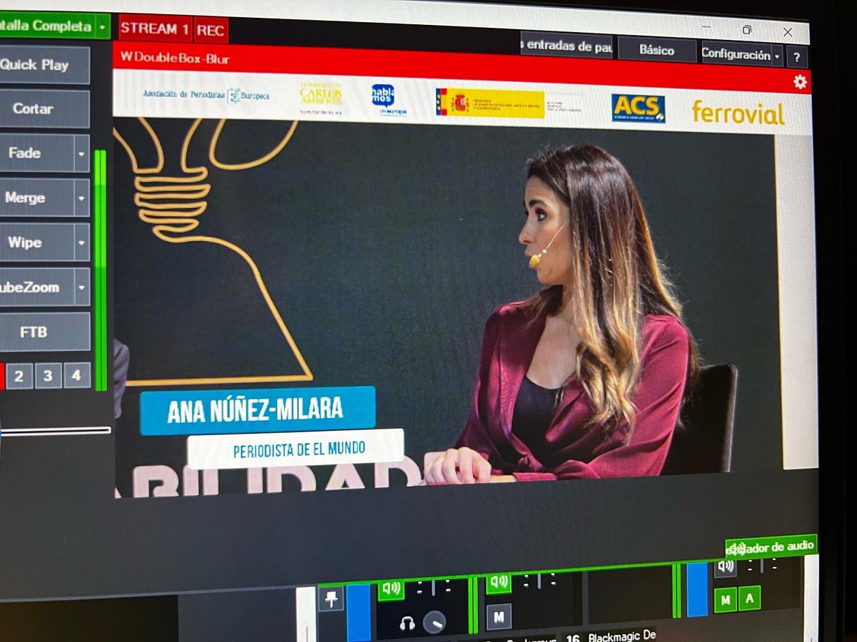 Spiinoff's tweet photo. 🔴 Acabamos 2 días de Streaming multicámara 🎥conexiones en remoto y salida a Youtube, con los compañeros de @meraki_cultura .
.
👉🏻 Trabajando con cámaras Sony , equipos Blackmagic y software Vmix.
.
#streaming #eventos #audiovisuales #productora #blackmagic #vmix https://t.co/uqAJVaWye4