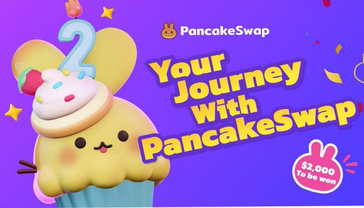 PancakeSwap 🥞 BSC on Twitter "1/4 Your Journey With PancakeSwap!🎉🥳