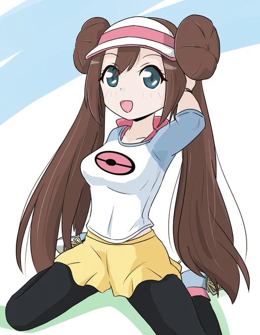 ポケットモンスターBW2 メイちゃんなんか大きめに描いてもイイって聞いた#ポケモンBW2#メイ 