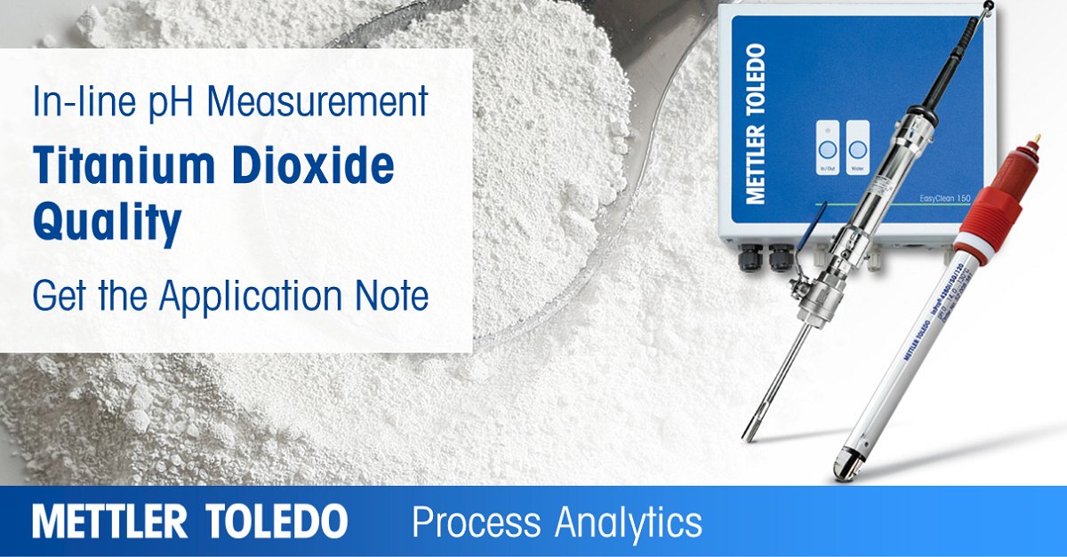 mettlertoledo's tweet photo. How can you ensure titanium dioxide quality? Check out this application note and sustain your process consistency using in-line pH measurement.
#TitaniumDioxide #pHSensor https://t.co/sUjiEfmR1V https://t.co/85CEId1d7H