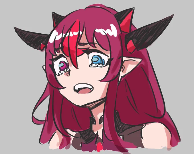 doodletesting those amogus eyes#IRySArt 