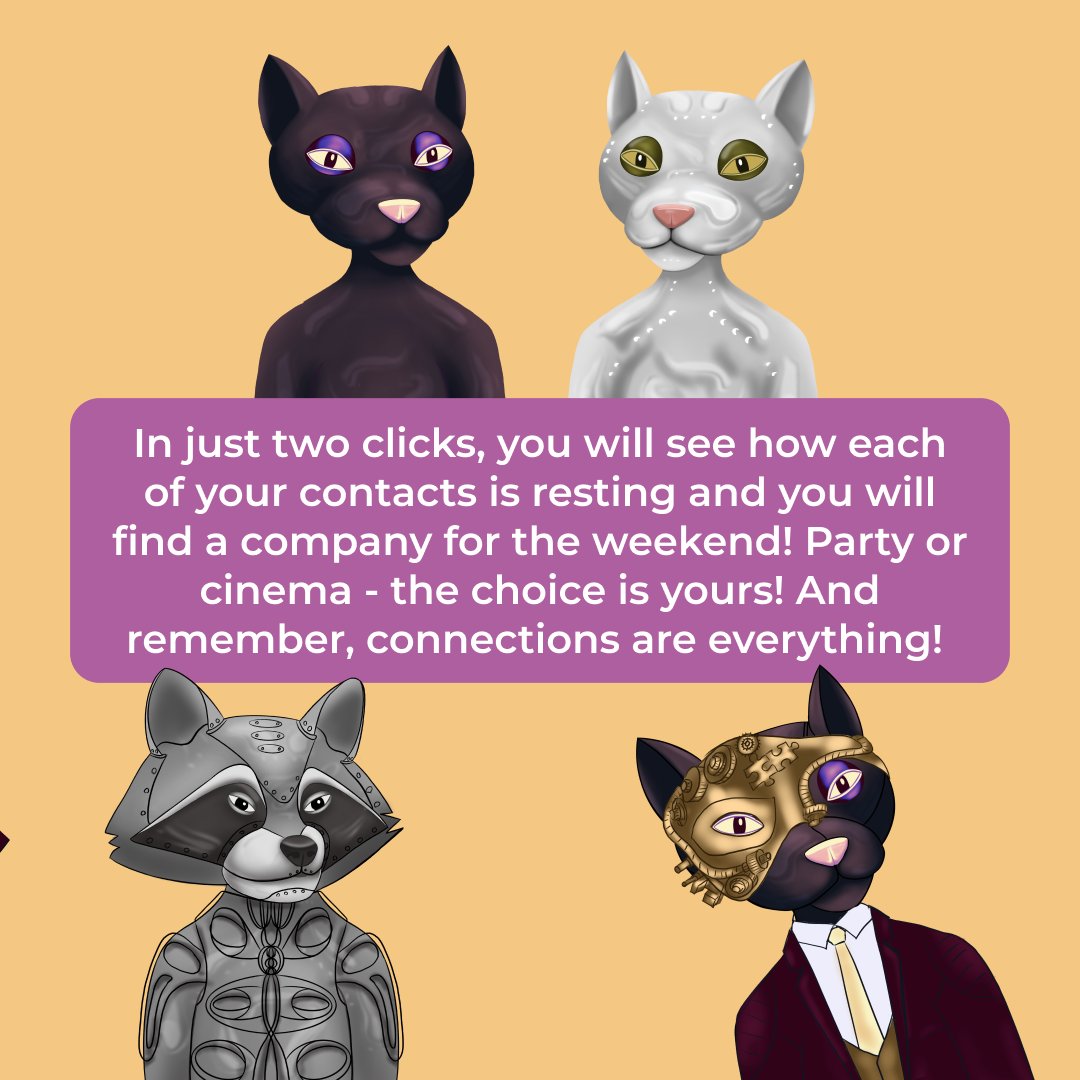 SMARTC0NTACTS's tweet image. 👌
Join the party with your #contacts!

Looking for someone to go to the theater in the evening or pass the time in a bar? C00NTACT B00K will help you with this! 

#speak_world #connection_channels #cooperation #find_friends #contacts_run #social_connection #C0NTACKTB00K