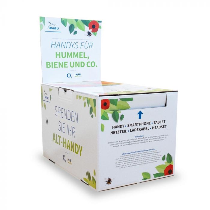 "Handys für die Hummel, Biene und Co. 🐝" des @NABU_de und @AfB_Deutschland gGmbH social &amp; green IT. Wir belohnen Handyspenden der #Veolia Mitarbeiter mit Geldbetrag &amp; unterstützen den NABU #Insektenschutzfonds. AfB bereitet Altgeräte auf oder recycelt. https://t.co/SBOPYvRrZ2 https://t.co/1DS65IC1By