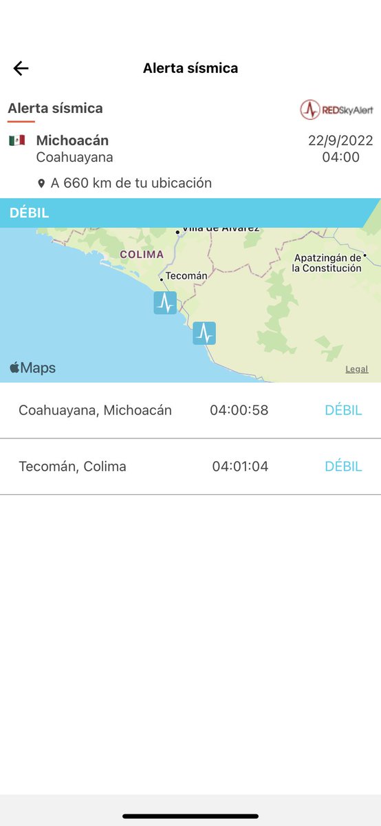 SkyAlertMx's tweet image. #SismoDetectado por @REDSkyAlert  con intensidad «débil» en Coahuayana, Michoacán.