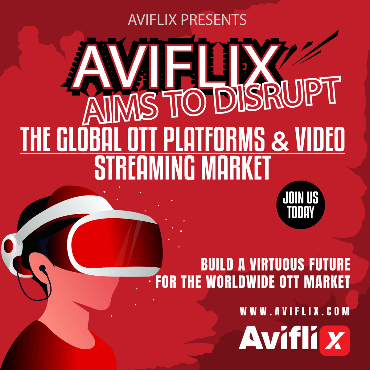 Aviflixofficial's tweet photo. Aviflix aims to disrupt the global OTT platforms &amp; Video Streaming market.

Aviflix is a non-profit association of OTT platforms investing in technologies to enhance the customer experience and build a virtuous future for the worldwide OTT market.

🌐- https://t.co/1uUOSQh7TF https://t.co/71B9ox2T6j