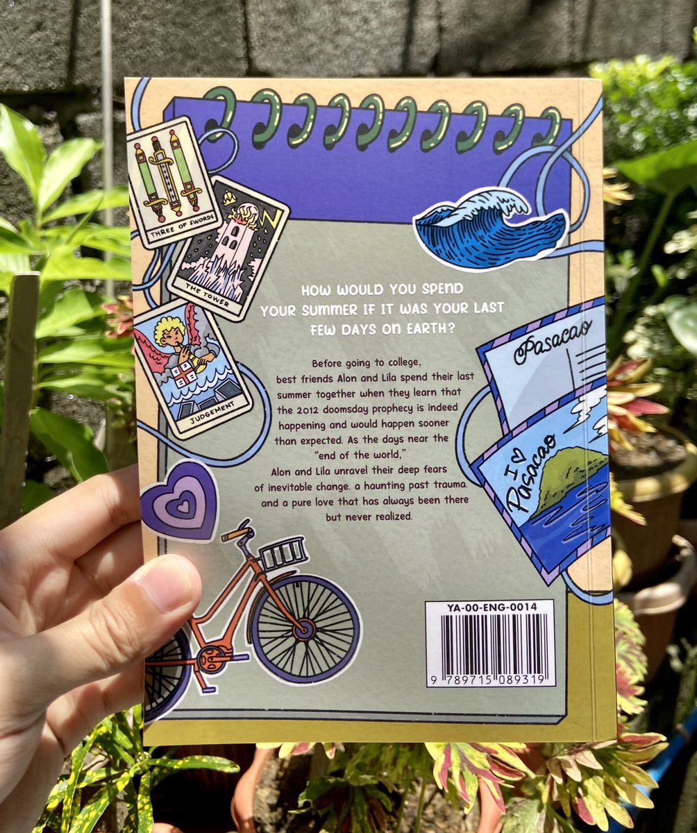 Alon and Lila's Last Summer Before Doomsday 🌊💜 physical copy. I also drew the illus on the back cover ☺️ https://t.co/86vpx1IwbV 