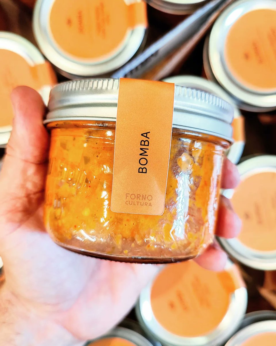 fornocultura's tweet image. Our BOMBA Spicy Italian spread! We&apos;re fully stocked #bombacalabrese #peperoncini #friggitello #fornocultura #teamsavoury Fully stocked + Available at all FC locations.