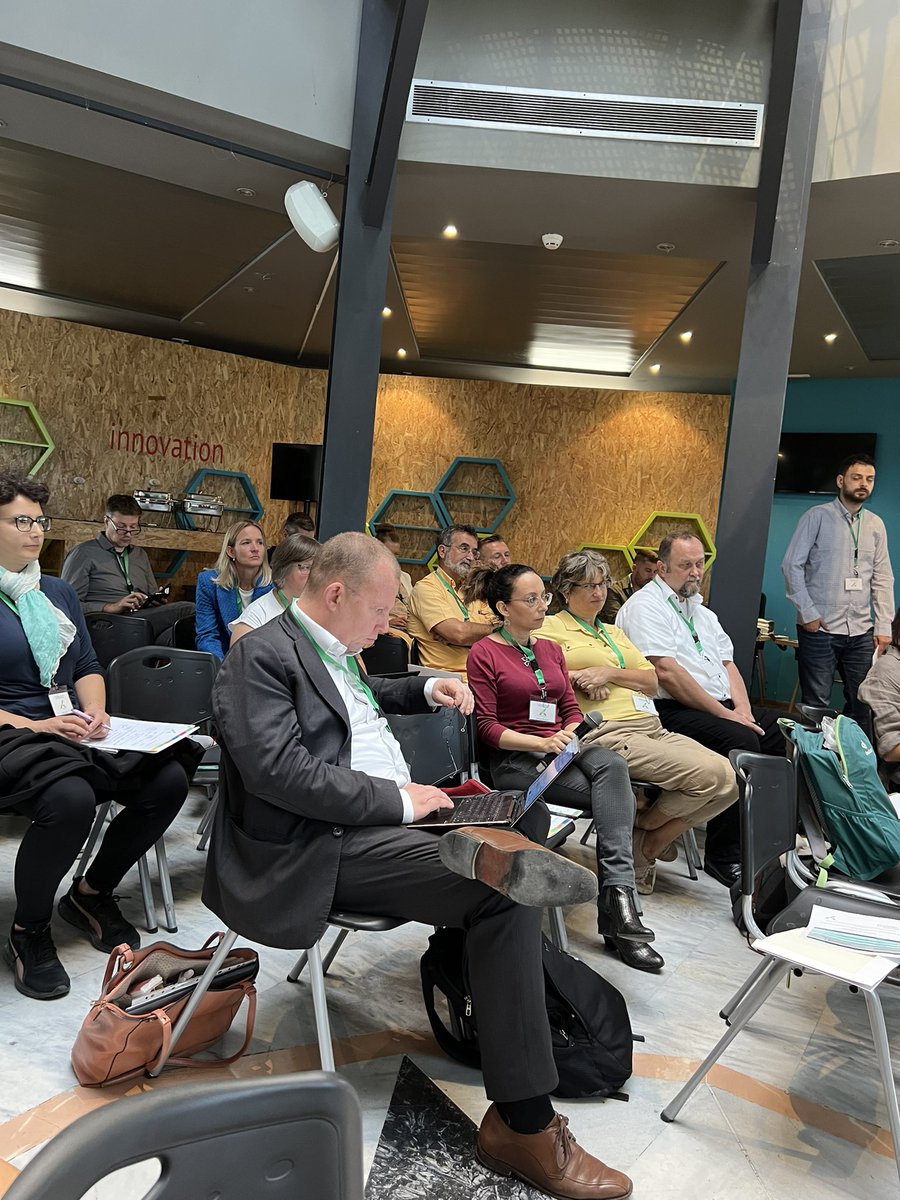 NexusNet_CA's tweet photo. Working Group 3 and 6 are presenting now! It’s about #policy and #stakeholders which is at the heart of the #nexus! @Serena_Caucci @svet_kl @bwillaarts @_Zeynepozkul_ https://t.co/UFctsu9Y8B