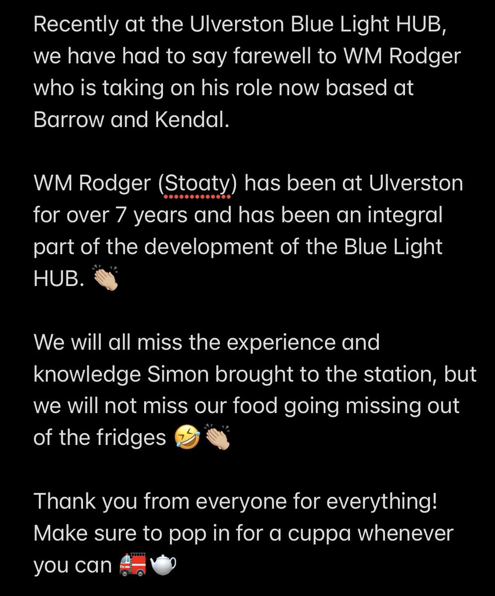 UlverstonBLH's tweet photo. Thank you WM Rodger 👏🏼 https://t.co/lUwFQw7NOj