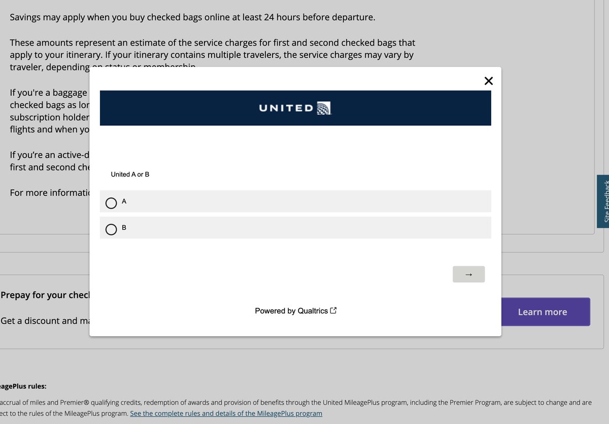Great feedback survey... <a href="/UnitedAirlines_/">United Airlines North America - Parody</a>