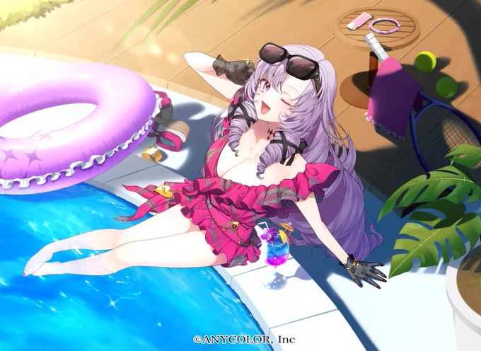 お知らせにじさんじ所属、壱百満天原サロメ様()の歌ってみた動画「メニメニマニマニ」のイラストとウェアデザインを担当させていただきました水着デザインは轟京子様(@ KT_seeds)のデザインを恐れ多くもブラッシュアップさせて頂きましたデザインはそのままです何卒…! 