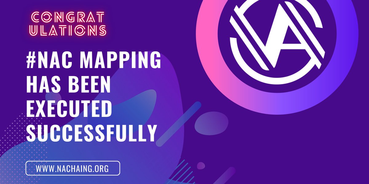 nirvana_chain's tweet photo. 🍻 CONGRATULATIONS 🍻
🌈#NAC mapping has been executed successfully.
👀Please check the #NAC balance in your #NaStation wallet. 🤩
#NAC #NOMC #NirvanaChainGlobal https://t.co/qEnQrTytEe