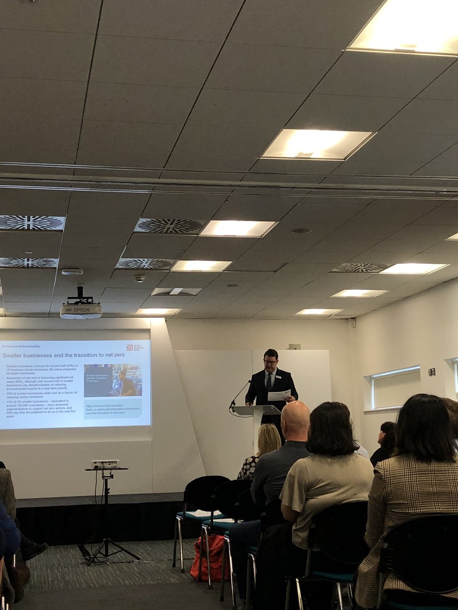 zellaruk's tweet photo. Becoming a green business has many advantages and Lewis Stringer, Senior Manager, UK Network-East & South East Midlands, British Business Bank, summed it up perfectly, ‘we need to see Net Zero as an opportunity going forwards’. #EMCNetZero @DerbyUni @EMChamberNews @DerbyUniBis https://t.co/0F40D8BrOh