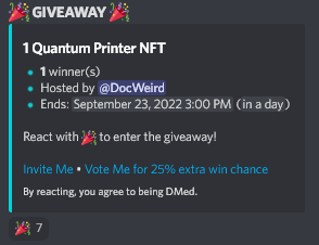 Have you already entered our #Discord?

Don't miss the #Giveaways! 👀

👉 discord.gg/flipism

$FTM #Fantom #Chainlink #VRF #NFTGiveaways