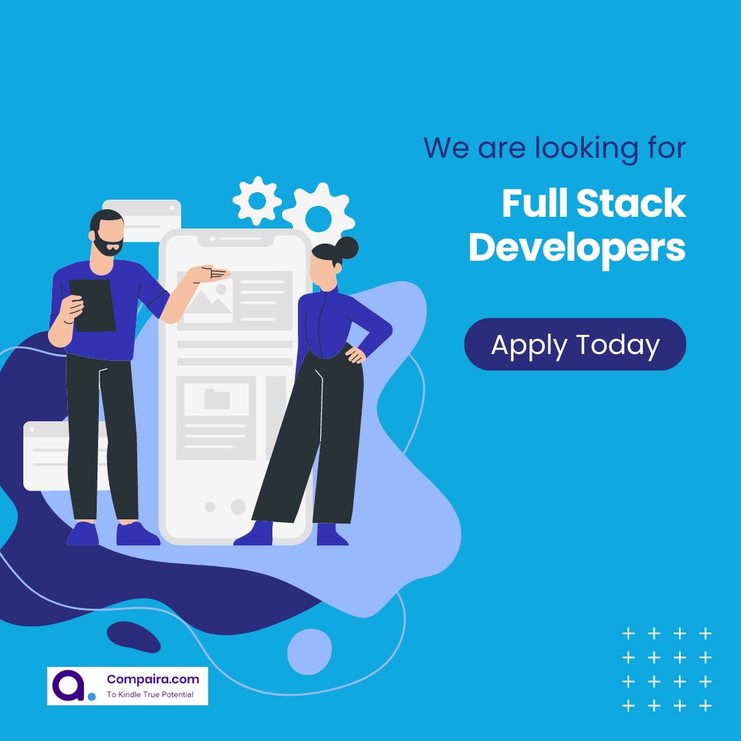 Compairajobs's tweet photo. We are looking for
Full Stack Developer
Sign-up to apply: https://t.co/fdsaVYXNmz
#compaira #careeropportunity https://t.co/Ddek9org2l
