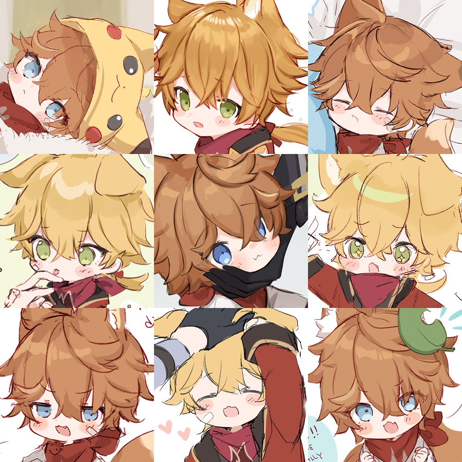 faceyourart but it's just all teeny 🦊🐶