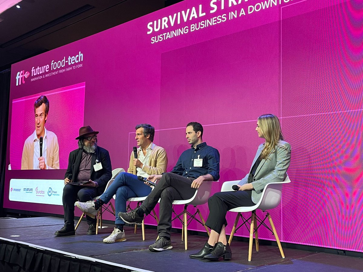 foodtechinvest's tweet photo. What contingency plans should start-ups have in place to weather a recession or periods of global volatility?

@liaonet, @SOSV hosts the panel discussion: 'Survival Strategies: Sustaining Business in a Downturn' live at Future Food-Tech London. https://t.co/W9Qb7mBRhF