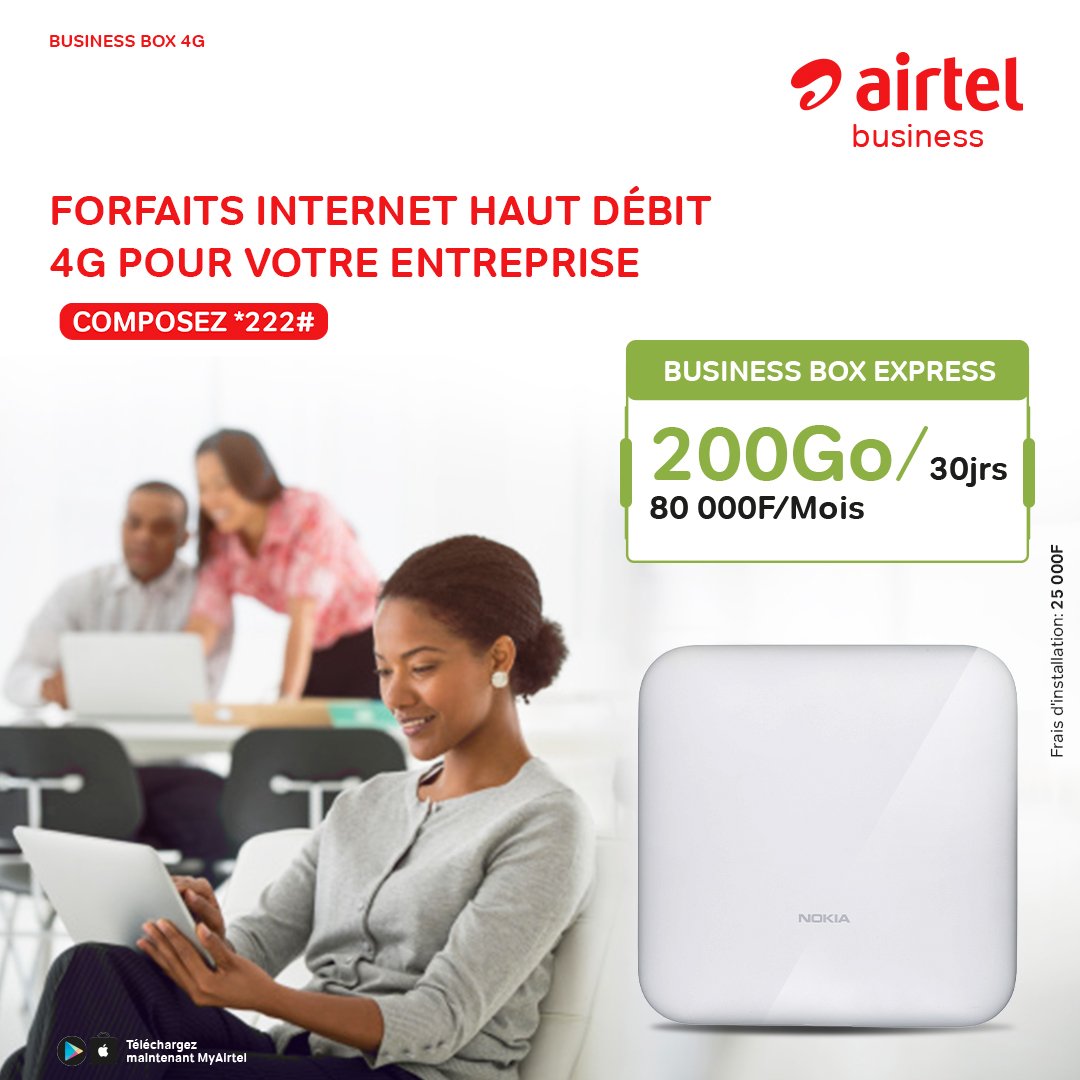 Airtel_GA's tweet photo. Que vous souhaitiez une connexion fiable pour vos bureaux, pour un séminaire ou pour une conférence de presse.
Nous avons conçu pour vous des offres sur mesure qui collent à votre besoin et à votre budget.
#AirtelGabon
#BOXBusiness https://t.co/zXRwdX6PKq