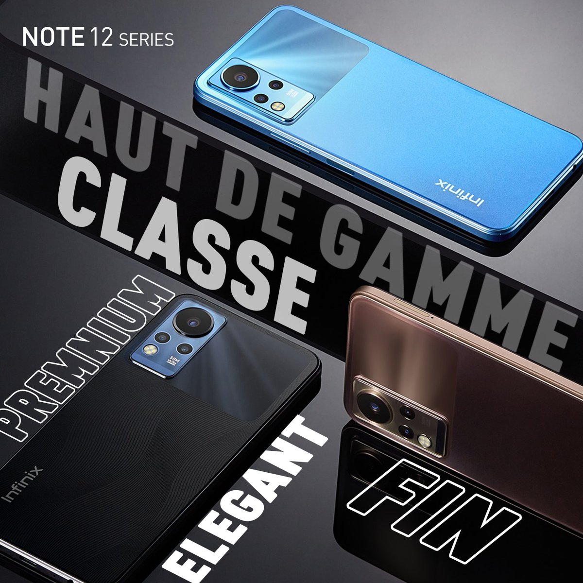 InfinixTg's tweet photo. - Haut de gamme
- La classe
- L' Elegance
- et la Finesse
C'est simplement #NOTE12Series
#infinixnote12
#infinixmobiletogo https://t.co/uHepigLnmK