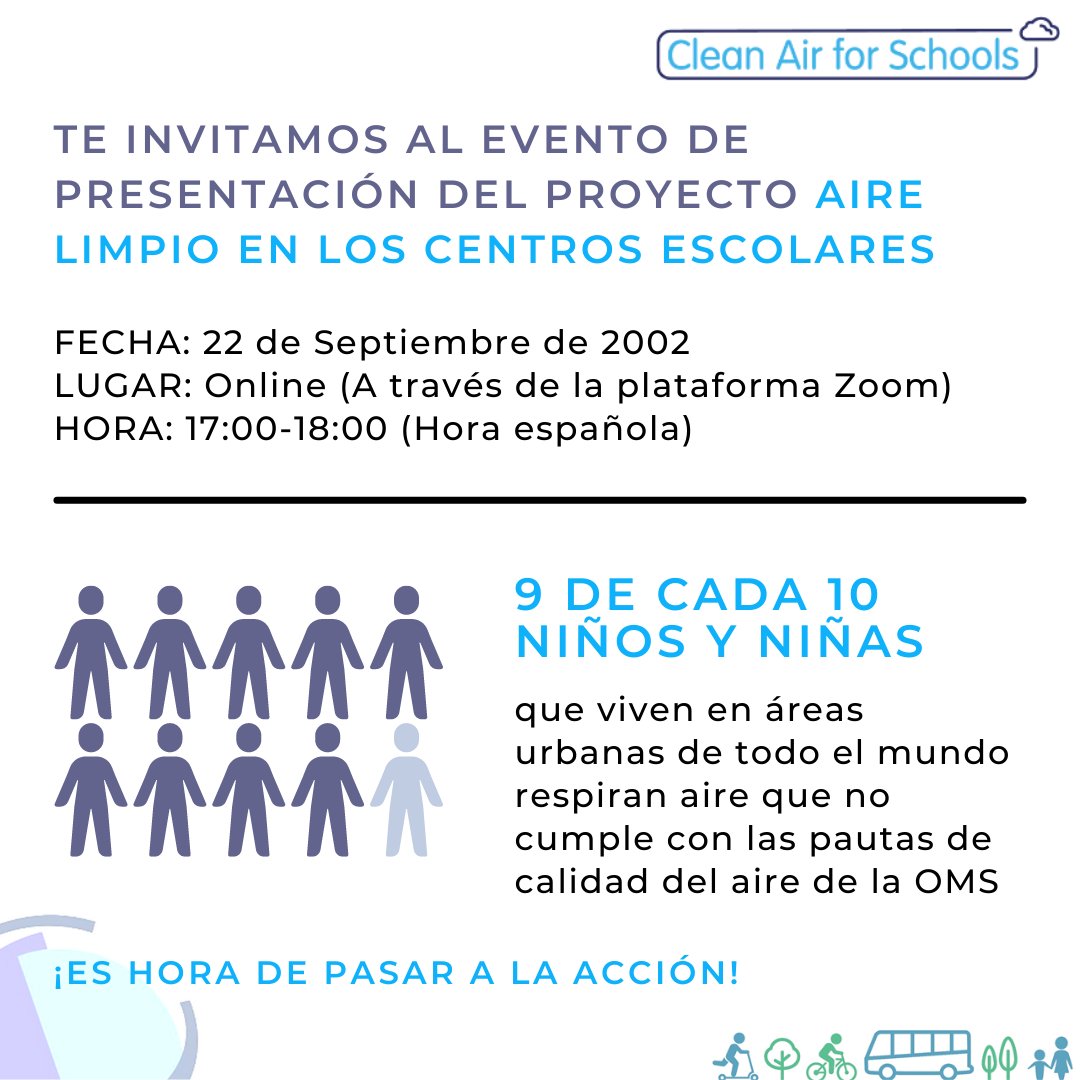 plan_accion's tweet photo. ¡Feliz #DíaMundialSinCoche! 🚗🚗
Os esperamos hoy a las 17:00 para hablaros sobre un proyecto que intenta ayudar a la #comunidadescolar a crear acciones de #airelimpio.
➡️ Inscripción abierta: https://t.co/AcUXg596Nl
#ProgramaGAP #GlobalActionPlan #GAPEspaña #AireLimpio https://t.co/akmF66aw0A