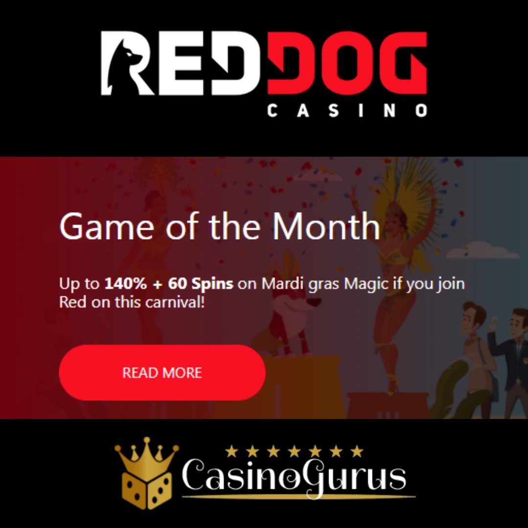 RedDog Casino offers a 225% Welcome Bonus + an extra 20% for Neosurf or BTC deposits.
Must read the RedDog Casino review before signing up: 
. 
.
.
