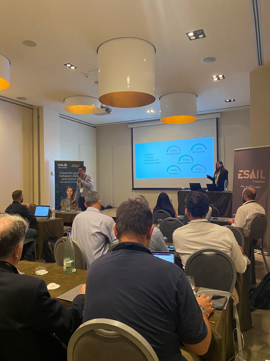 eSail_ITs's tweet photo. Qlik y ESAIL IT solutions, celebramos el QLIK WORLD TOUR en Málaga. Nuestro reconocimiento y agradecimiento a Mariam Elena Varela Chang y Pablo Vega García de Cash Converters España.

#evento #it #Qlik #businessinteligence @Qlik_ES @CashConvertersE https://t.co/uZjhLpbe7e