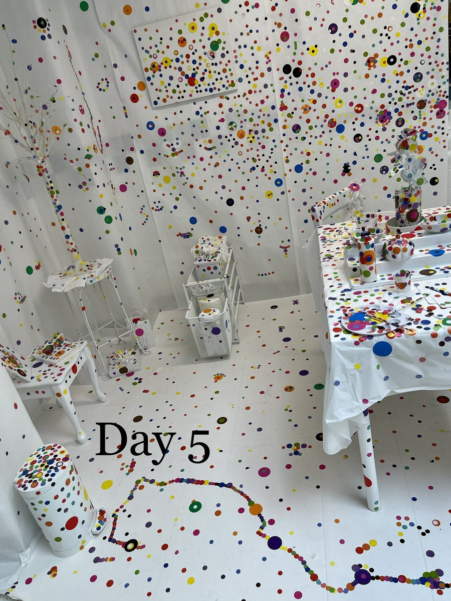 heidi4art's tweet photo. 700+ students and staff represented in our International Dot Day art installation. @heidi4art @Discovery_elem https://t.co/xKnygszSHB