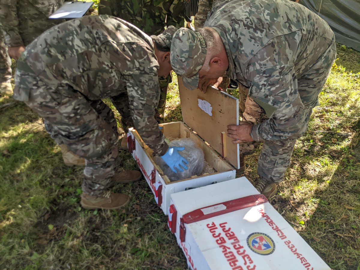 blueshieldgeo's tweet photo. ⛑️ GNCBS participated in the inter-agency field exercise "Racha - 2022" organized by the National Guard of @ModGovGe and the Emergency Management Service of @MIAofGeorgia 
Read more 👉https://t.co/lPNE4hWDzj

#blueshield #culturalfirstaid #culturecannotwait https://t.co/XYHceGY1pN