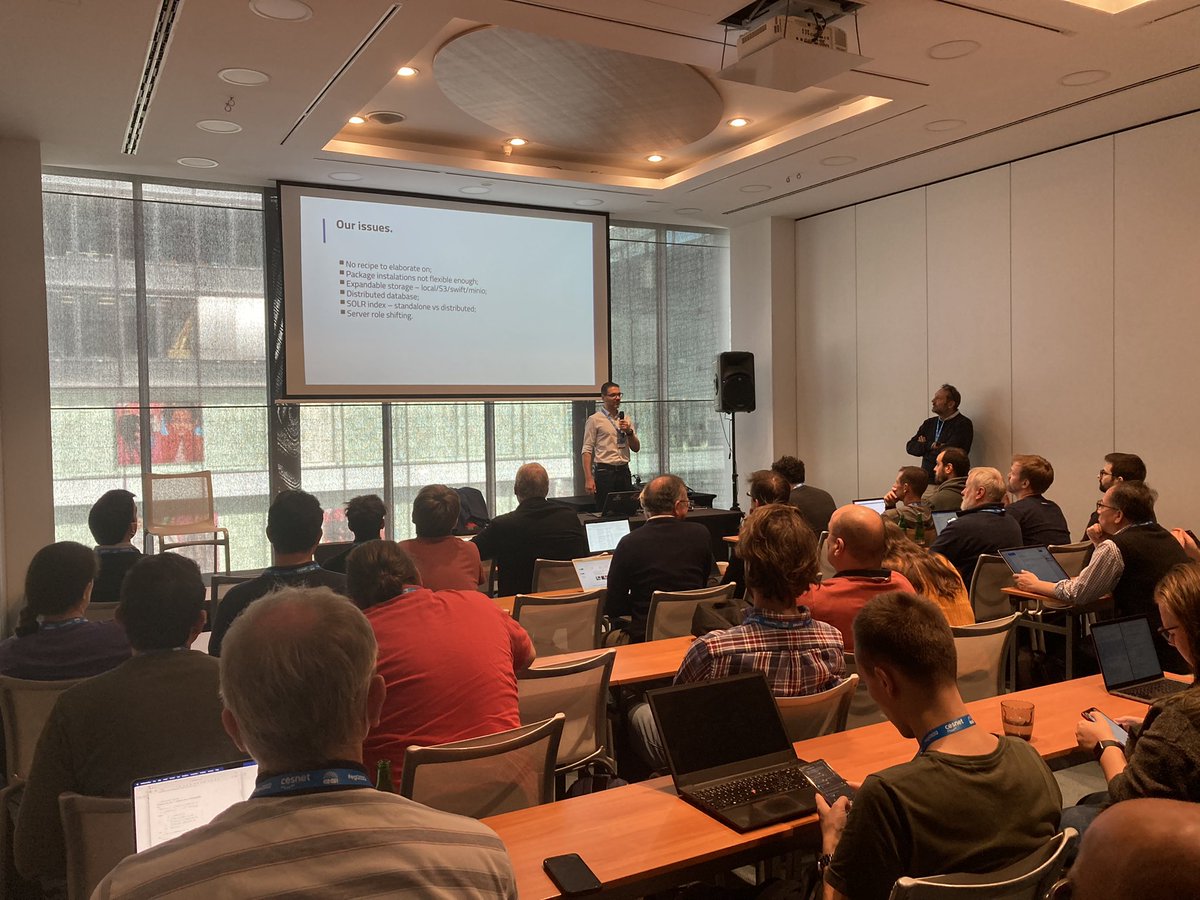 pagecp31's tweet photo. Very well attended session at #EGI2022 with lightning talks on Data Spaces and Data Lakes also #climate @ISENES_RI 
#EGI @EGI_eInfra @CerfacsOfficial #prague https://t.co/MNVSl89zES