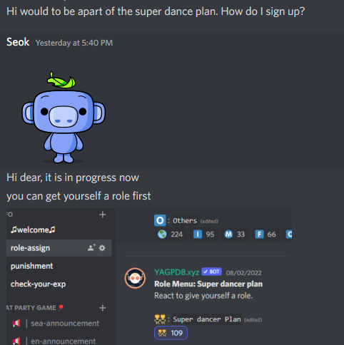PartyYooNFT's tweet photo. How to join the Super-Dancer plan?
- Join our DC server: https://t.co/aIZlMjUgcy
- go to channel "role-assign "and grab yourself a role
- have a chat in the "partyyoo" channel
#NFTs  #NFTAirdrop #PartyYoo #SuperDancers https://t.co/vg9fAkPPWu