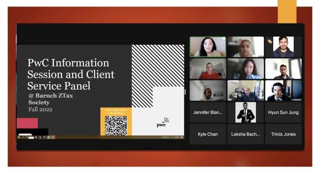 BaruchZGTS's tweet photo. We would like to give our thanks to Emma Britton-Kant, Eric Frank, Gary Jorge, Rakesh Vijayan, Mohammed Alhoribi, and Chloe Liang! Thank you for sharing your experience within the different service lines and company culture! We look forward to hosting more events with PwC soon! https://t.co/YlHBe0Po4y