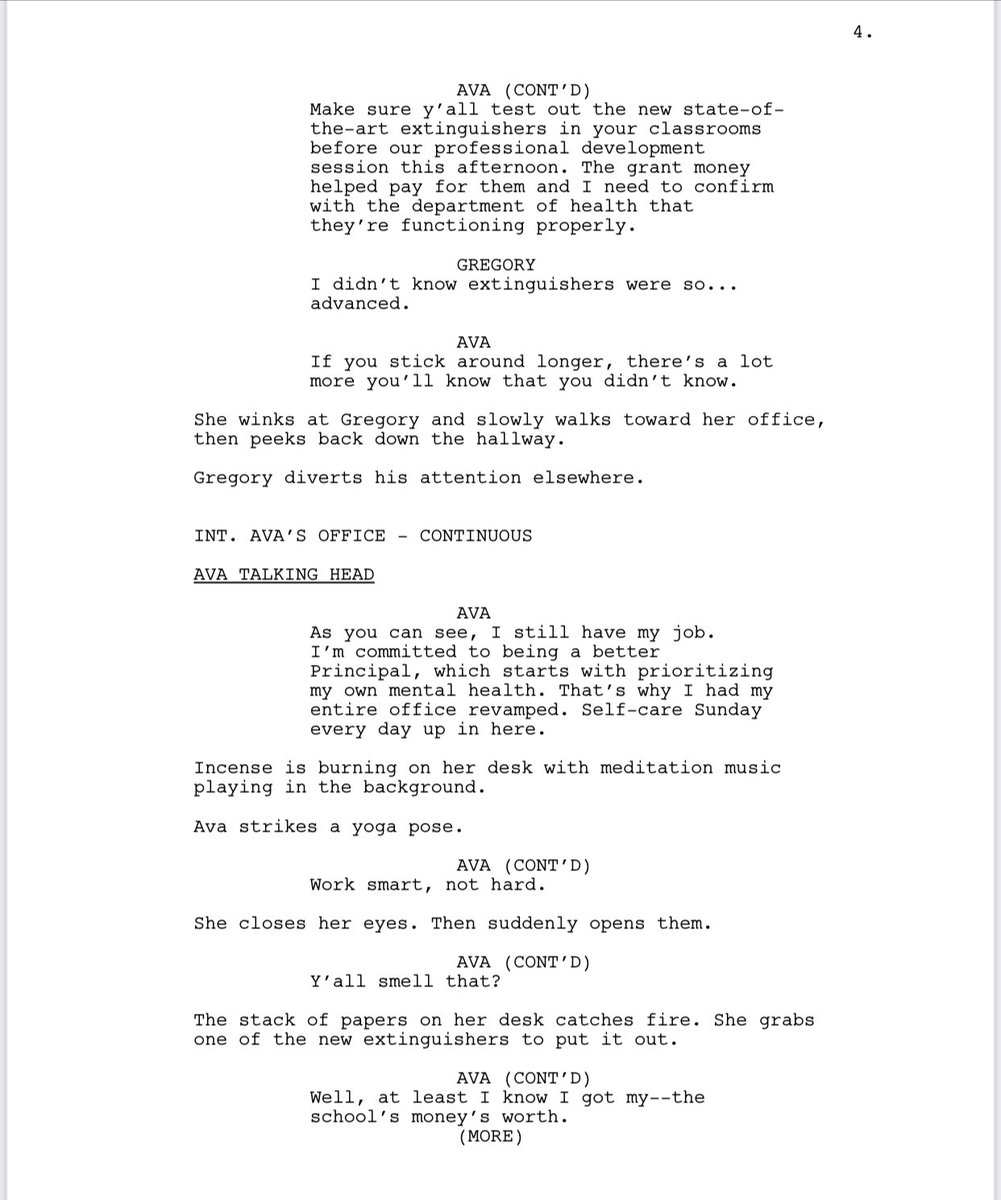 iWrite4orU_LRW's tweet photo. Sooo, I finished my spec script for #AbbottElementary back in April… 

As an educator, it was easy to capture the voice of the show, but it’s crazy how I practically predicted the premise of tonight’s premiere episode.🤯

(Screen)#WriterGrind®️✍🏾📺 https://t.co/ELHNGqF8Wx