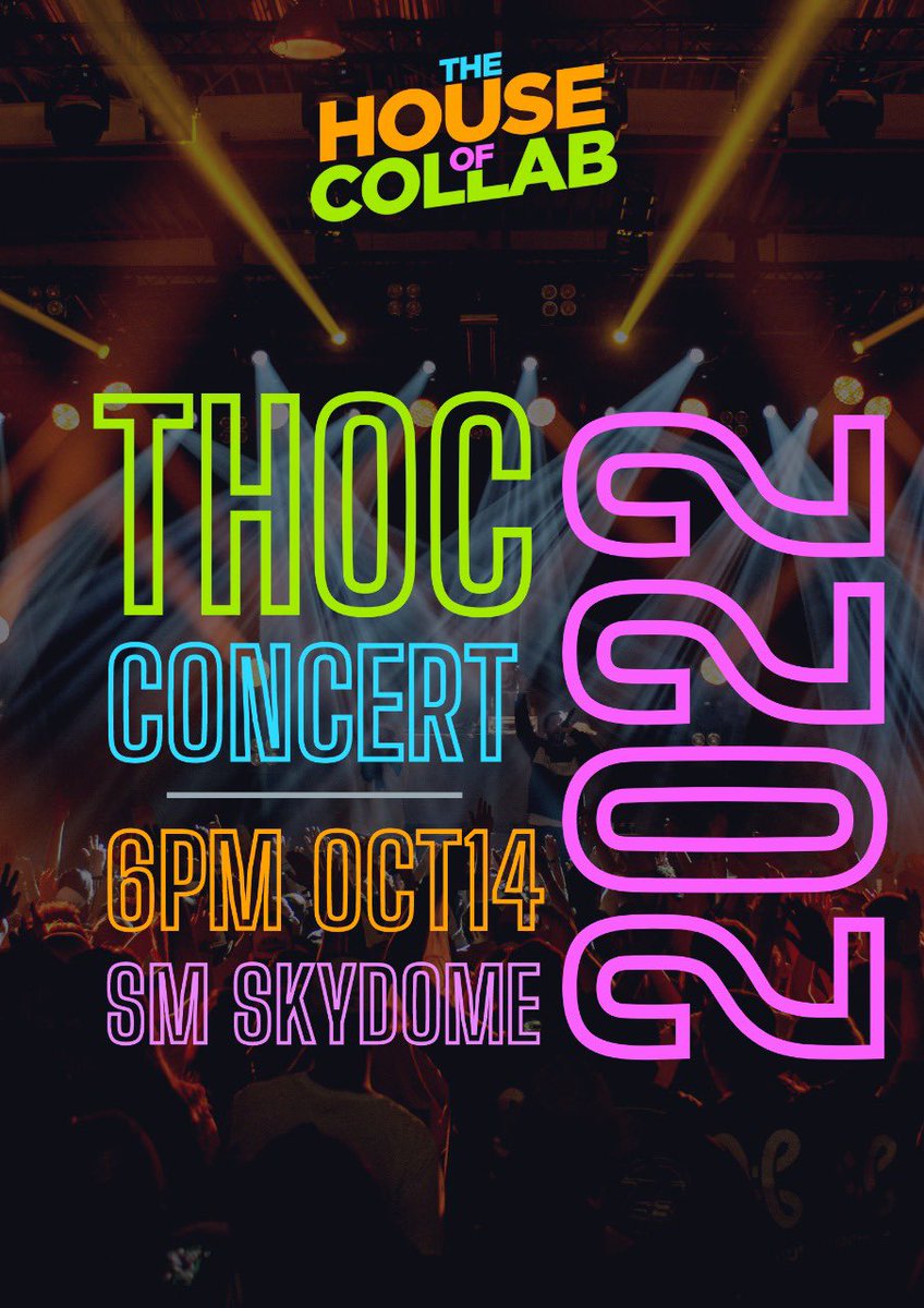 owhen_ranger's tweet photo. WHO'S EXCITED! 😱🙌🏻
The @HouseOfCollab Concert 2022 @ SM SKYDOME!
October 14, 2022 na 'yan at 6PM!
See you there! 🫶🏻
#TheHouseOfCollab
#THOCS1 #THOCS2 #THOCS3 https://t.co/vSlVeC7M52