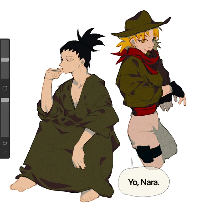 #シカテマ #奈良シカマル誕生祭2022 #shikatema

大正剑士シカ x 西部牛仔テマ… 