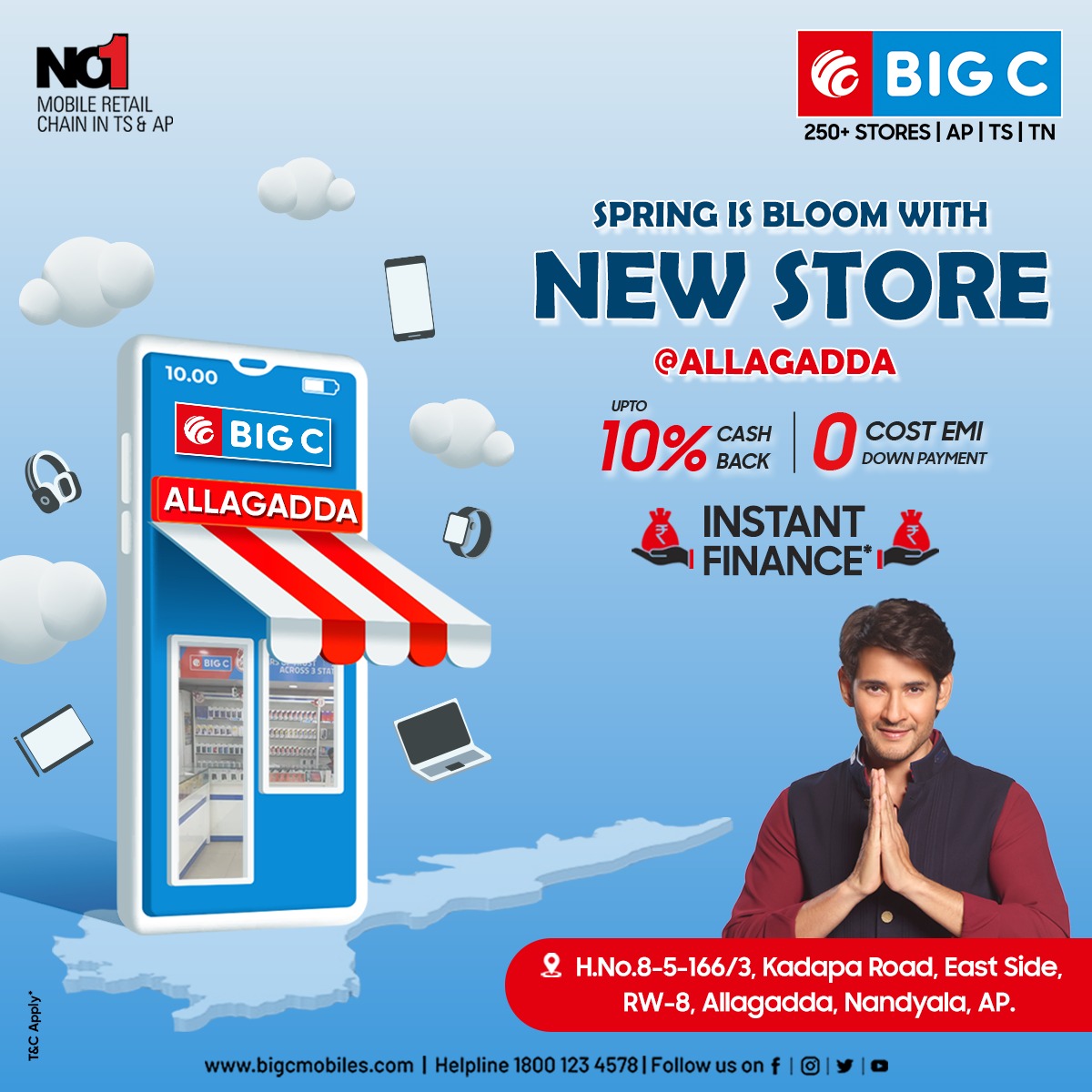 BigCMobilesIND's tweet photo. Big C Mobile Store Soon to be Launched in Allagadda!!
Visit Store 🌐https://t.co/7IBs8cf9JA
📞 Call us at - 1800 123 4578
#BigC #BigCMobiles #ThinkBigThinkBigC #BigCstore #mobilestore #SmartTV #smartphone #laptop #Lablet #Mobiles #90mintsdelivery #Allagadda https://t.co/U3SWyeEBVT