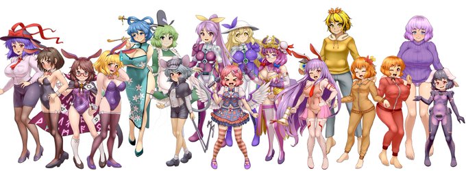 また一部のキャラには普通服や水着以外にも特殊衣装差分が入っていることもあります。チョイスは紅茶基準なので謎。月のメンツ(または月出身者)にはサイバースーツがあったり、秘封倶楽部はバニーだったり、青娥はチャイナ衣装、早苗はセーラー服、衣玖さんはOLなど、色々あるので探して欲しい。 