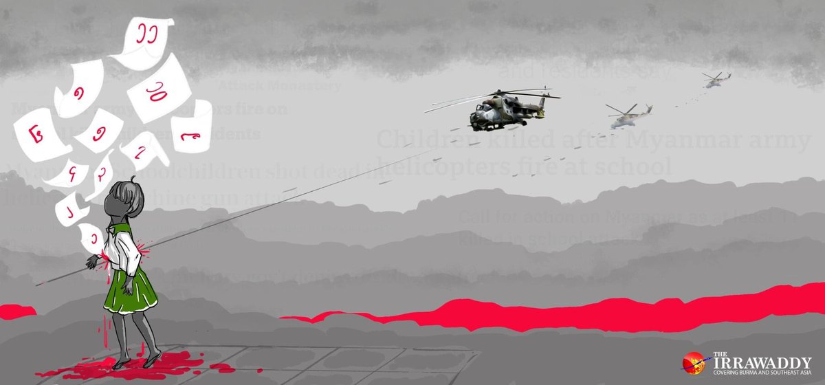 EEPMon1's tweet photo. #WhatsHappeningInMyanmar 

I dare not even imagine how 7 year-old little girl suffered by the Military Junta’s air strikes. 
She is just a little innocent baby who started to learn the numbers. 

Military Junta did so many cruel and evil things 

Please prove with Action now.#UN https://t.co/z8l9Lw1ETa