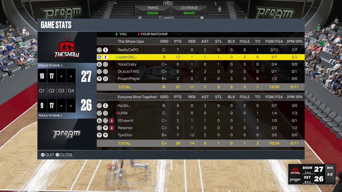 TheShow2K_'s tweet photo. GG’s to “everyone shine together” as we advance to the next round of the @MPBA2K gauntlet tournament 

PG:@ReallyCaPO_ 
SG:@Jaden2KL 
SF:@TheCrazyCruise 
PF:@Joetjen23 
C:@ProamPIayer 

@youFamousEnough @2kCompGames @TheeJoeVegas @llNapll @UnifiedProAm @yeynotgaming https://t.co/z8MemzWy1Y