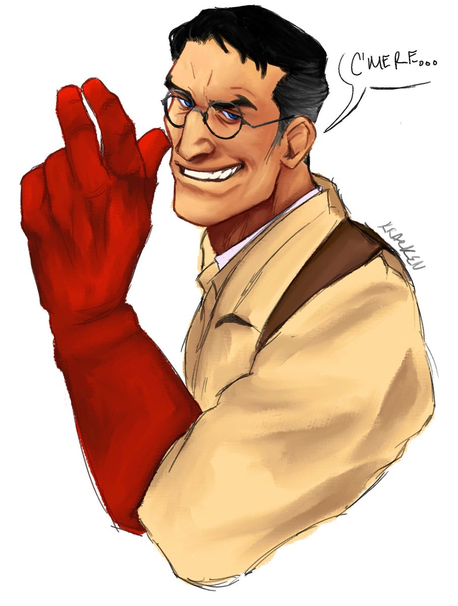 yes  
#tf2medic #tf2sniper #TF2 #teamfortress2 #TeamFortress2 #DigitalArtist #Digital #YESSIR #Salute #damnheshot #myartwork