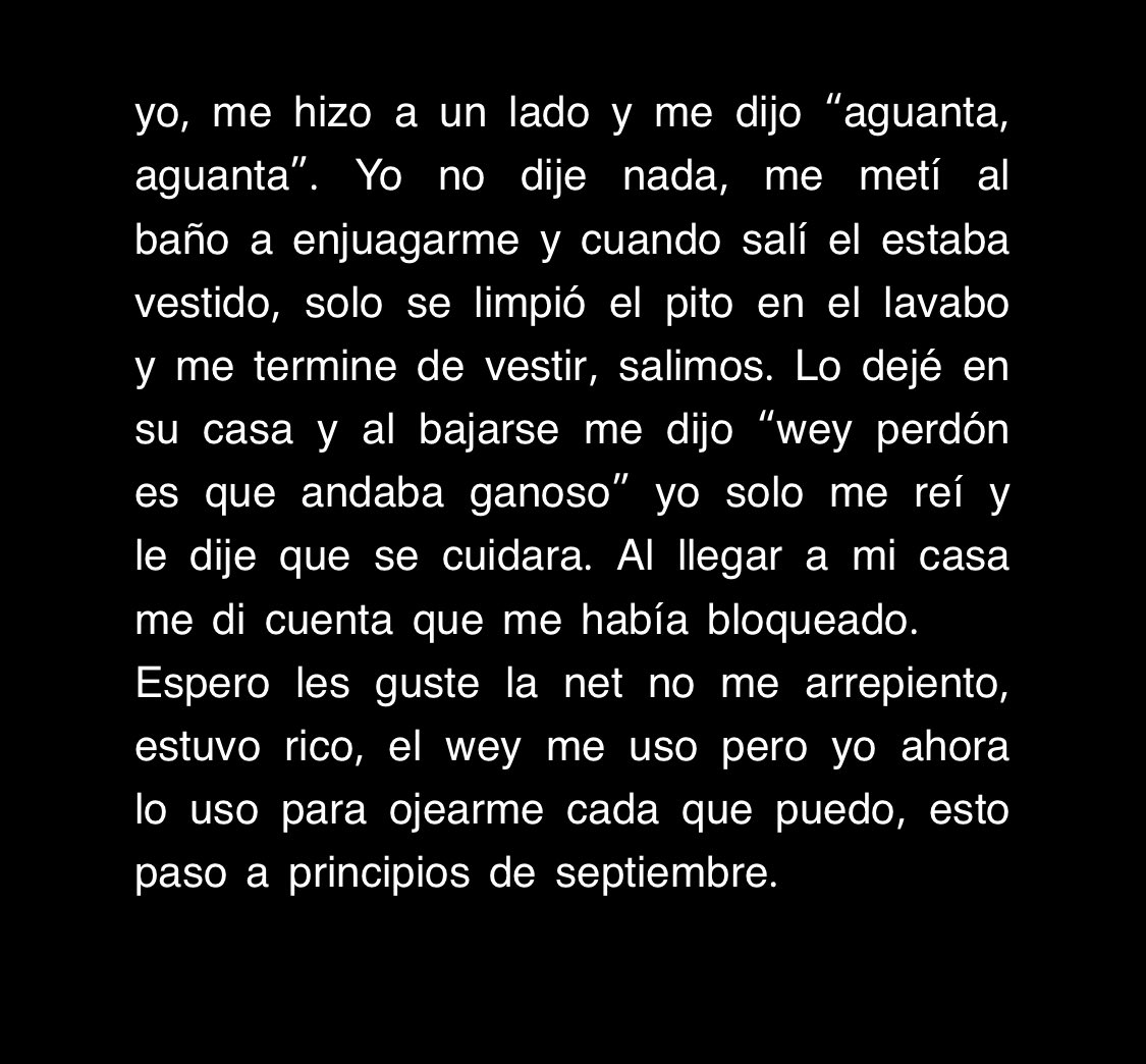 TrollyPocket's tweet photo. Fin #relatux #relatogay El agente me usó y no me quejo #morbogay #relatobi #gaysex https://t.co/NTIwlCjdIg