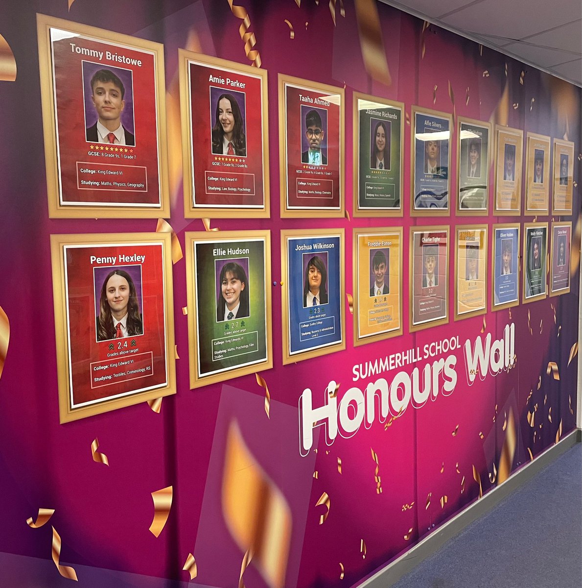 SummerhillSch's tweet image. Proud to present…
Our new Honours Wall, celebrating students outstanding results and students making amazing progress 👏🏻
Our Achievement Wall recognising students in a range of areas from, supporting the community, winning talent shows, sporting achievements and much more 👏🏻