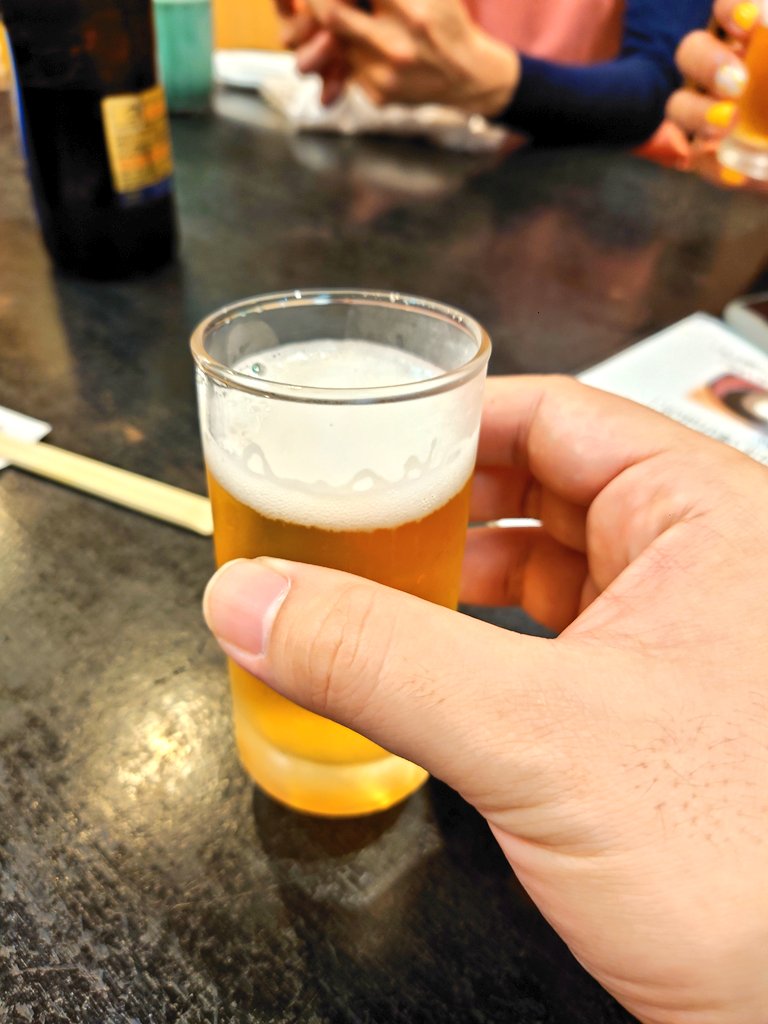 登山後のビール